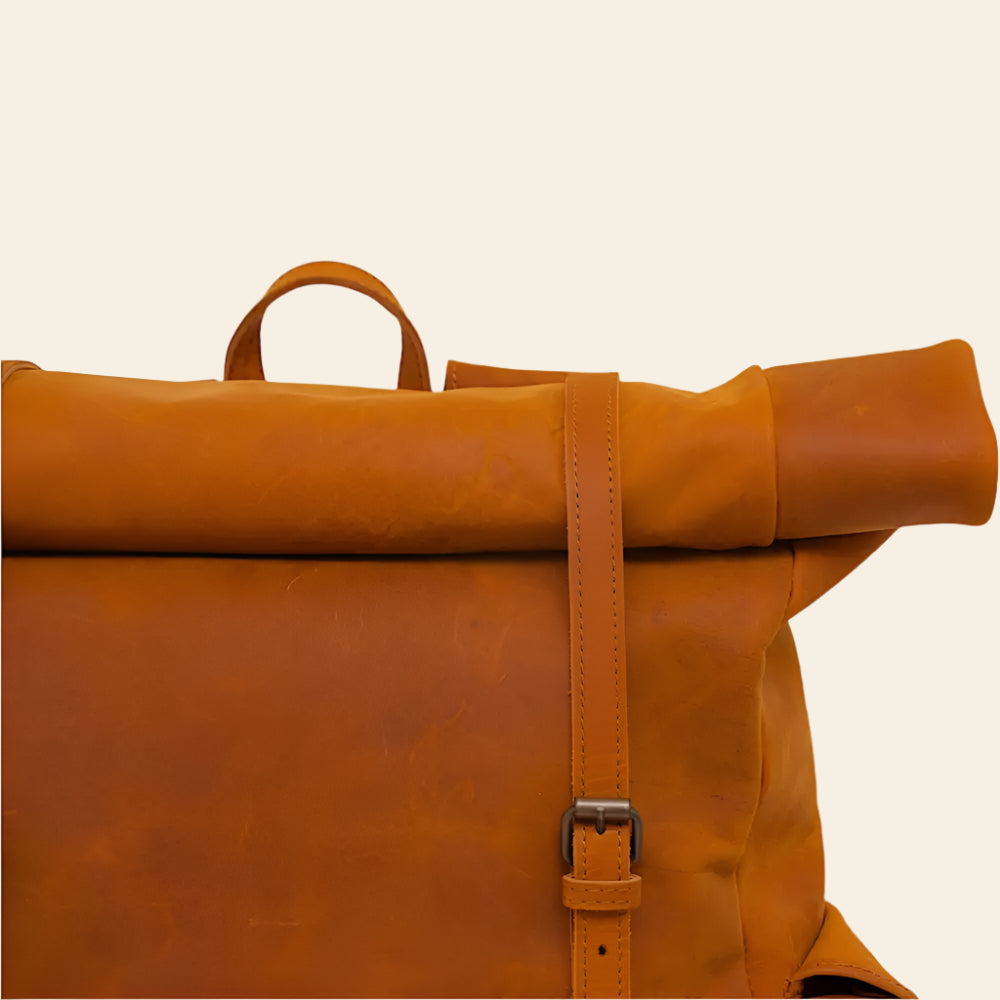 FULLGRAIN BUFFALO LEATHER BACKPACK - backpack