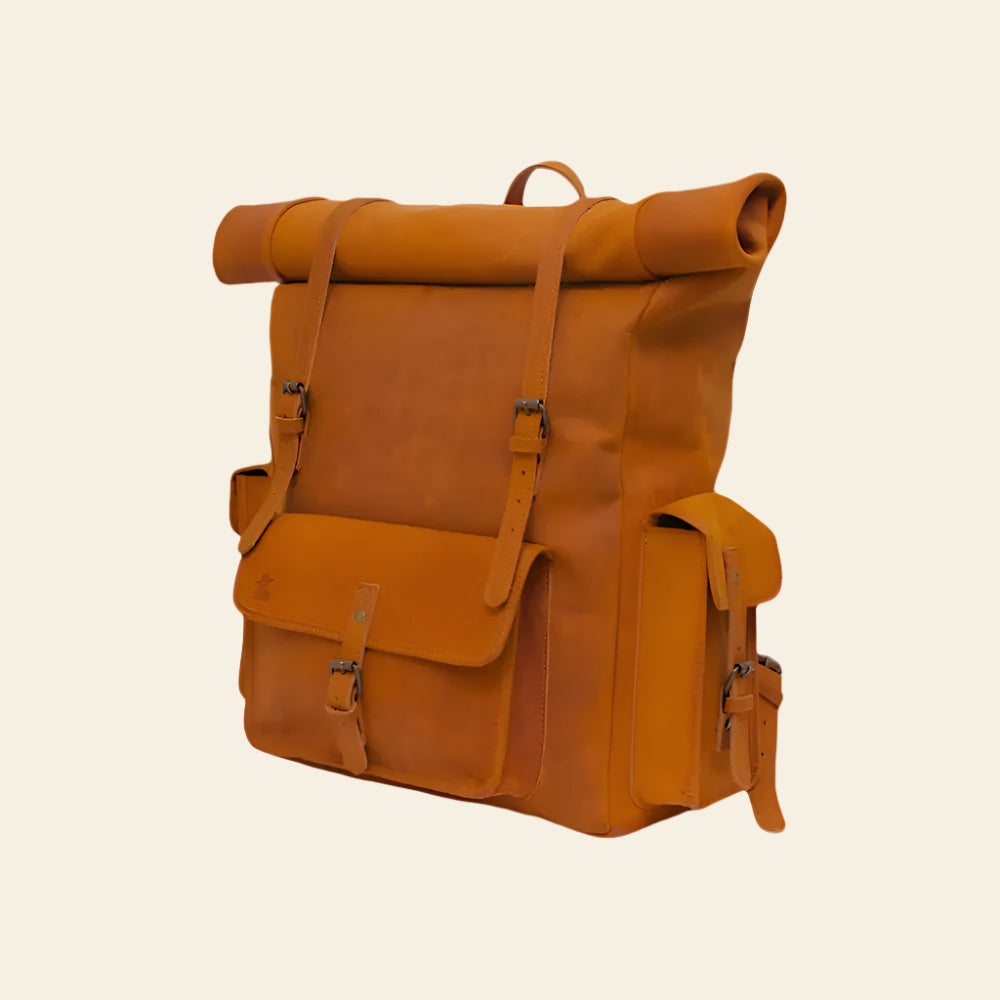 FULLGRAIN BUFFALO LEATHER BACKPACK - backpack
