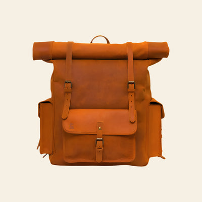 FULLGRAIN BUFFALO LEATHER BACKPACK - backpack