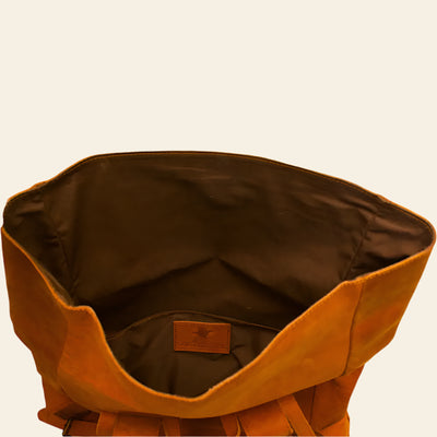 FULLGRAIN BUFFALO LEATHER BACKPACK - backpack
