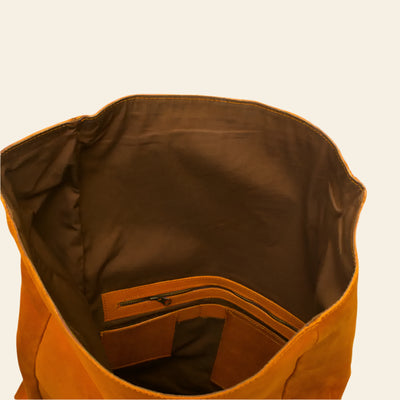 FULLGRAIN BUFFALO LEATHER BACKPACK - backpack