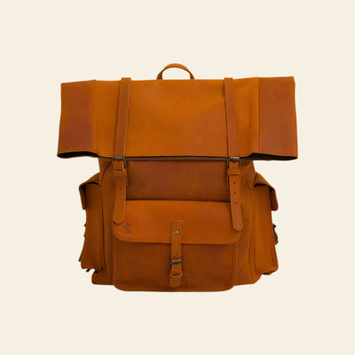 FULLGRAIN BUFFALO LEATHER BACKPACK - backpack