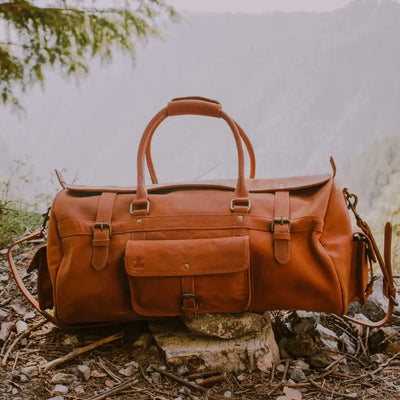 FULLGRAIN BUFFALO LEATHER DUFFLE BAG - Duffle Bags