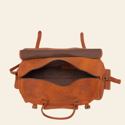 FULLGRAIN BUFFALO LEATHER DUFFLE BAG - Duffle Bags