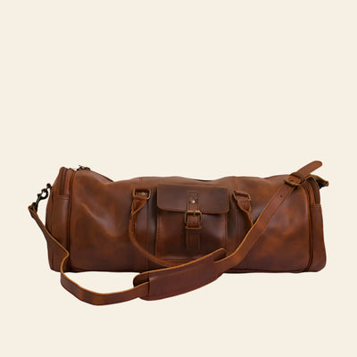 Fullgrain Buffalo Oil pullup leather Duffle bag - Duffle Bags