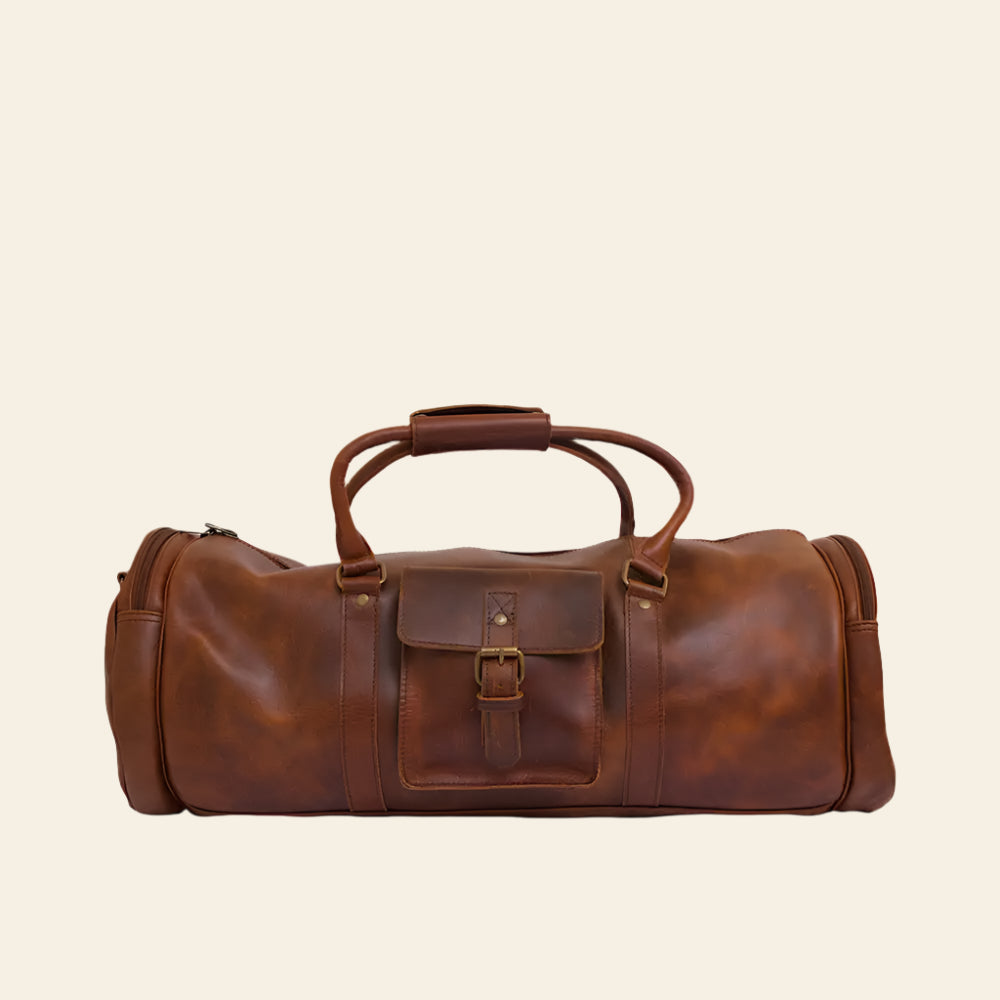 Fullgrain Buffalo Oil pullup leather Duffle bag - Duffle Bags