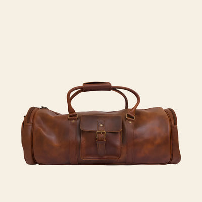 Fullgrain Buffalo Oil pullup leather Duffle bag - Duffle Bags
