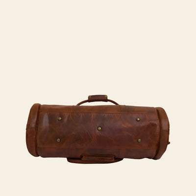 Fullgrain Buffalo Oil pullup leather Duffle bag - Duffle Bags
