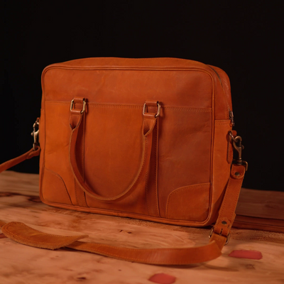 LAPTOP BAG HANDMADE FULLGRAIN BUFFALO LEATHER