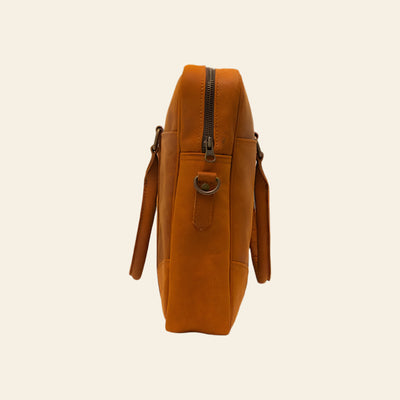 FULLGRAIN BUFFALO LEATHER LAPTOP BAG - Laptop bags