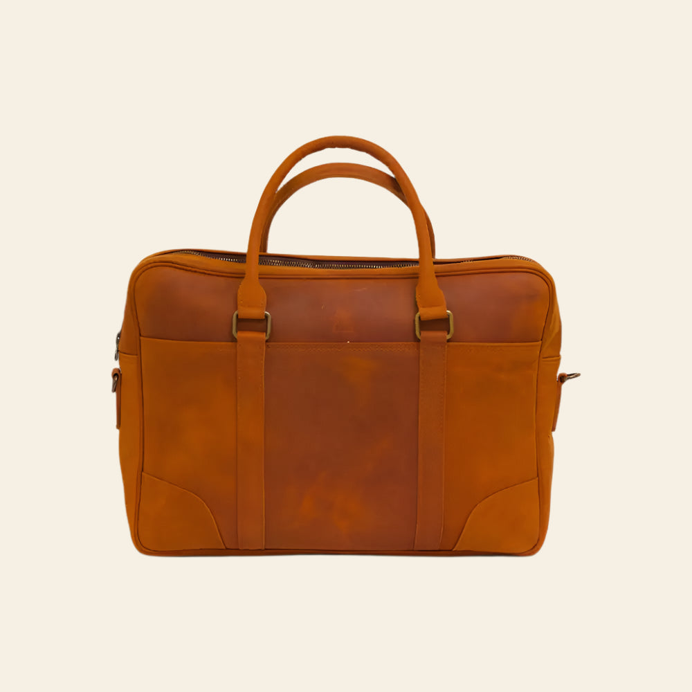 FULLGRAIN BUFFALO LEATHER LAPTOP BAG - Laptop bags