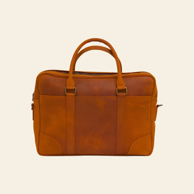FULLGRAIN BUFFALO LEATHER LAPTOP BAG - Laptop bags