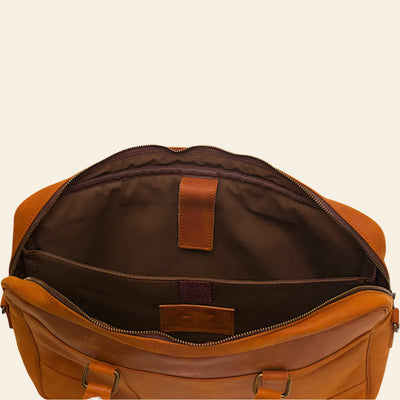 FULLGRAIN BUFFALO LEATHER LAPTOP BAG - Laptop bags
