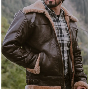B3 sheepskin male Bomber Jacket - Men’s Collection - Leather Jacket