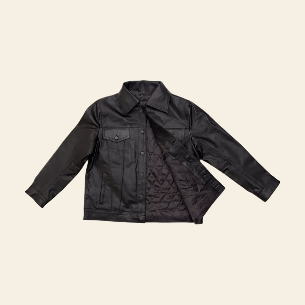 Fullgrain cowhide leather jacket - Men’s Collection - Leather Jacket