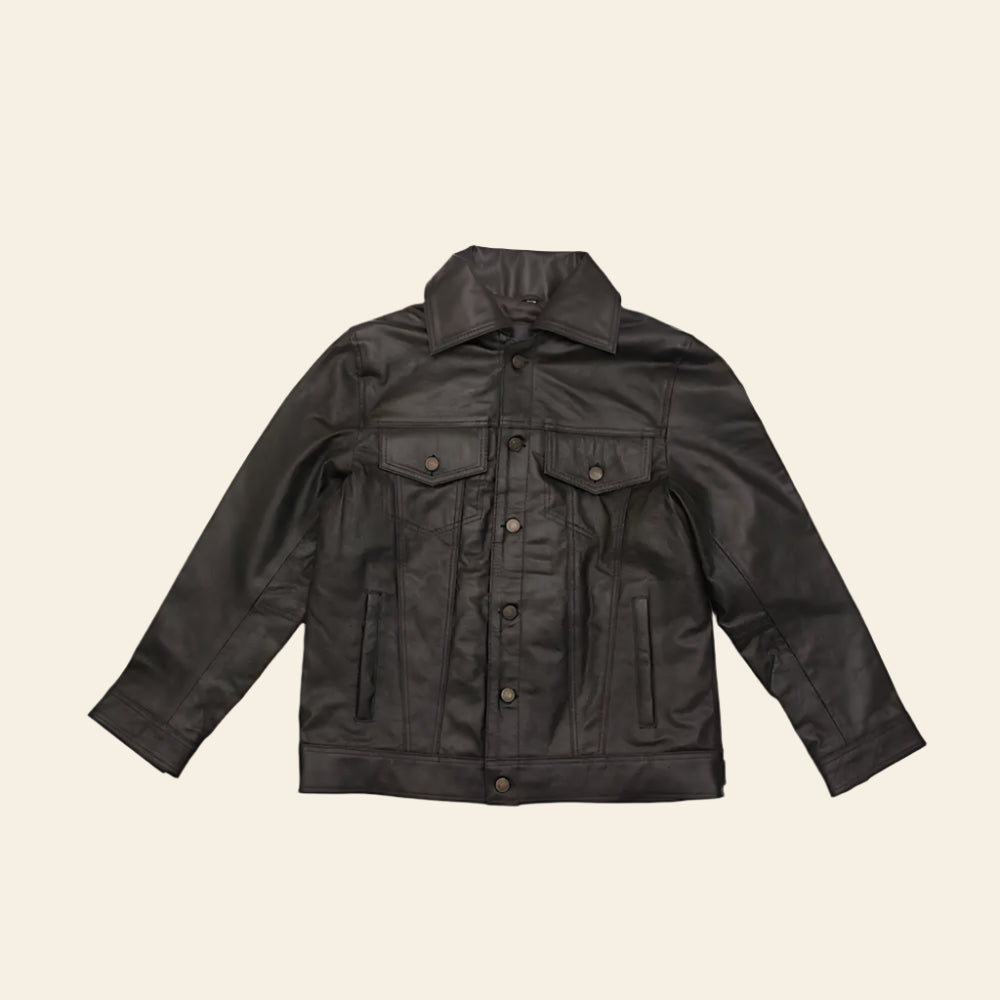 Fullgrain cowhide leather jacket - Men’s Collection - Leather Jacket