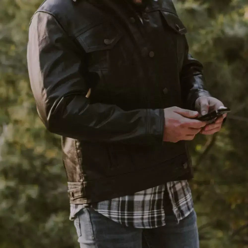 Fullgrain cowhide leather jacket - Men’s Collection - Leather Jacket