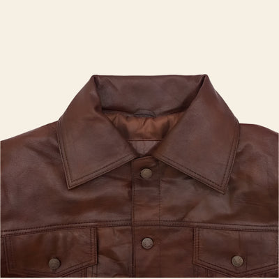 Fullgrain Goatskin Leather Jacket - Men’s Collection - Leather Jacket