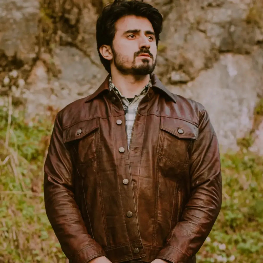 Fullgrain Goatskin Leather Jacket - Men’s Collection - Leather Jacket