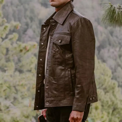 Fullgrain Goatskin Leather Jacket - Men’s Collection - Leather Jacket