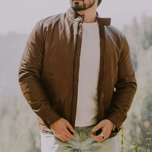 Sheepskin Racer Jacket - Men’s Collection - Leather Jacket