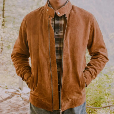 Suede Racer Jacket - Men’s Collection - Leather Jacket