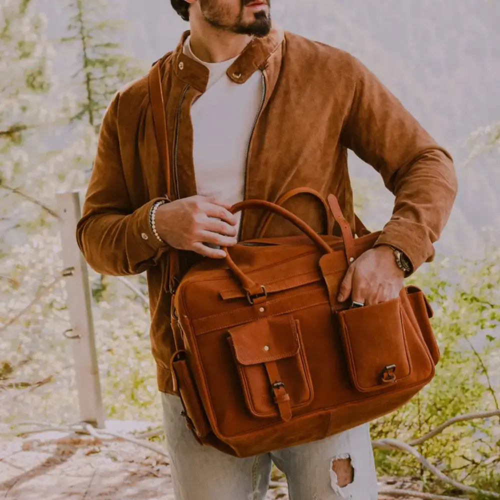 Suede Racer Jacket - Men’s Collection - Leather Jacket