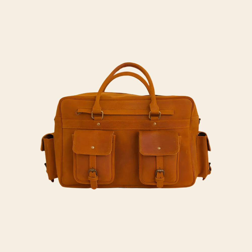 FULLGRAIN BUFFALO LEATHER PILOT BAG - Pilot Bag