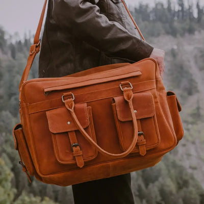 FULLGRAIN BUFFALO LEATHER PILOT BAG - Pilot Bag