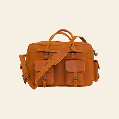 FULLGRAIN BUFFALO LEATHER PILOT BAG - Pilot Bag