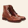 Halbformelle Stiefel/Schuhe aus vollnarbigem Rindsleder