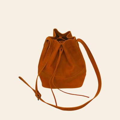 FULLGRAIN BUFFALO LEATHER TOTE/POUCH BAG - Tote bags