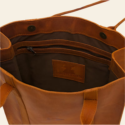 FULLGRAIN BUFFALO LEATHER TOTEBAG - Tote bags