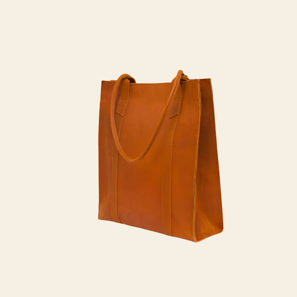 FULLGRAIN BUFFALO LEATHER TOTEBAG - Tote bags